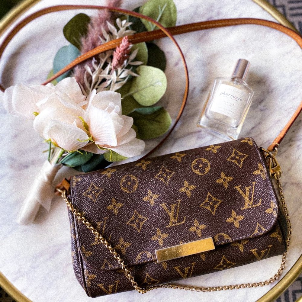 Y2K 90s Louis Vuitton Monogram Favorite PM Mini Clutch Shoulder Bag COA Dust Bag - Picture 2 of 13